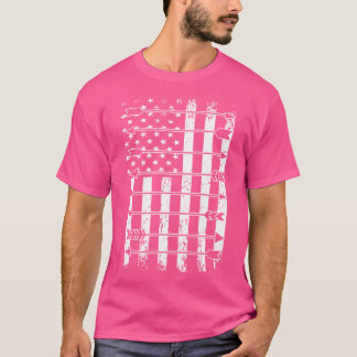 T-shirt Usa Deer And Archery Darboard