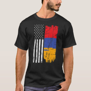 T-shirt USA Drapeau Arménie Post États soviétiques Amériqu