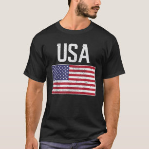 T-shirt USA Drapeau Football Amérique Hommes Femmes Enfant