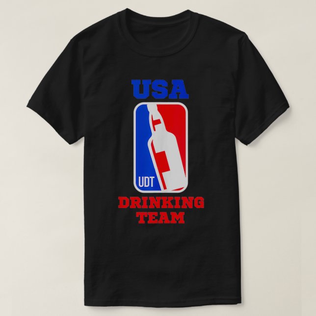 T-shirt USA Drating Team Funny Party Beer Game Gift (Design devant)