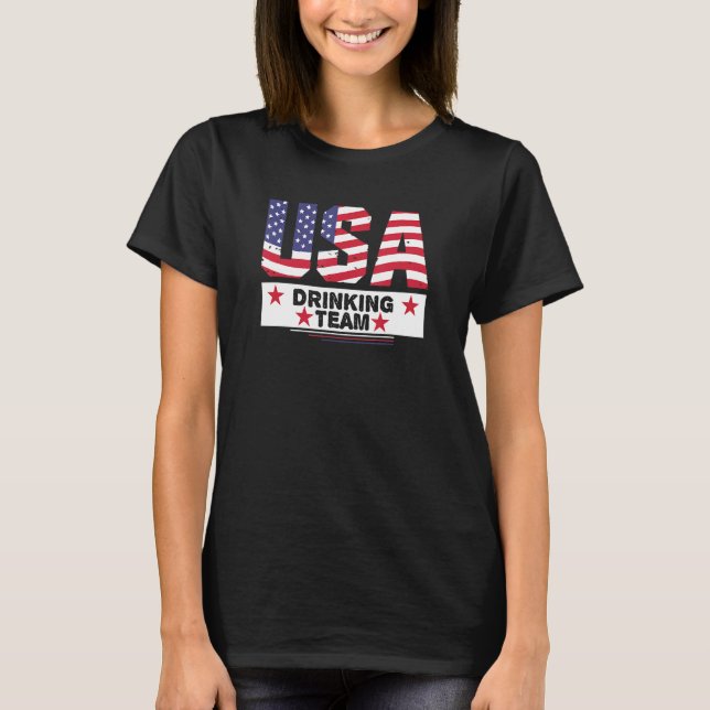 T-shirt USA Drick Team - Fête de l'Indépendance (Devant)