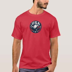 T-shirt USA Eagle Roundel — Emblème sportif agressif