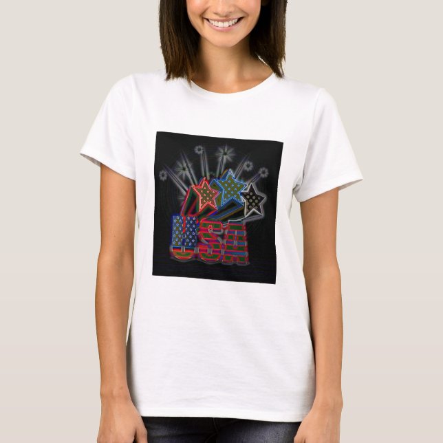 T-shirt USA Fiers (Devant)