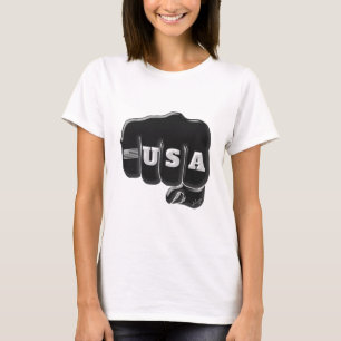 T-shirt USA Fist Bump avec le drapeau américain