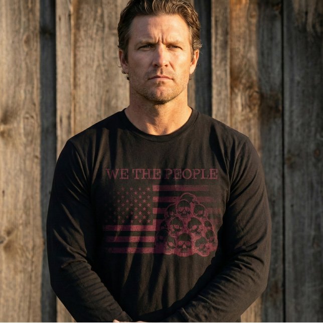 T-shirt USa Flag Skull We The People Shirt (Créateur téléchargé)