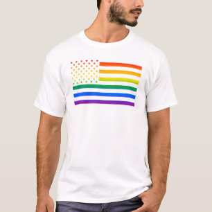 T-shirt USA Gaytriotic Rainbow Pride