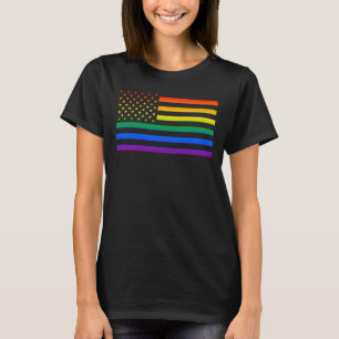 T-shirt USA Gaytriotique Arc-en-ciel Fierté