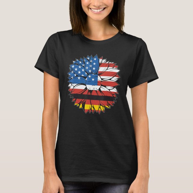 T-shirt USA Germany Flag German American Von Steuben Day 6 (Devant)