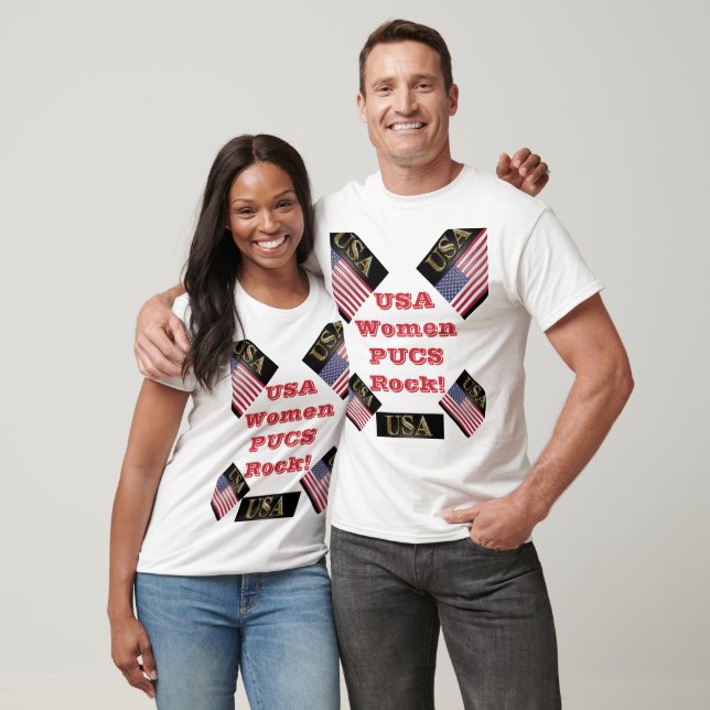 T-SHIRT USA GOLD HOCKEY (Unisexe)