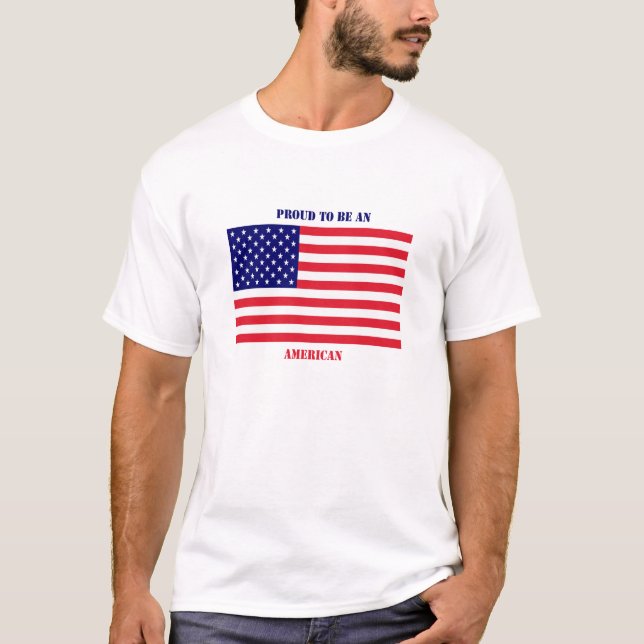 T-Shirt USA (Hommes) (Devant)