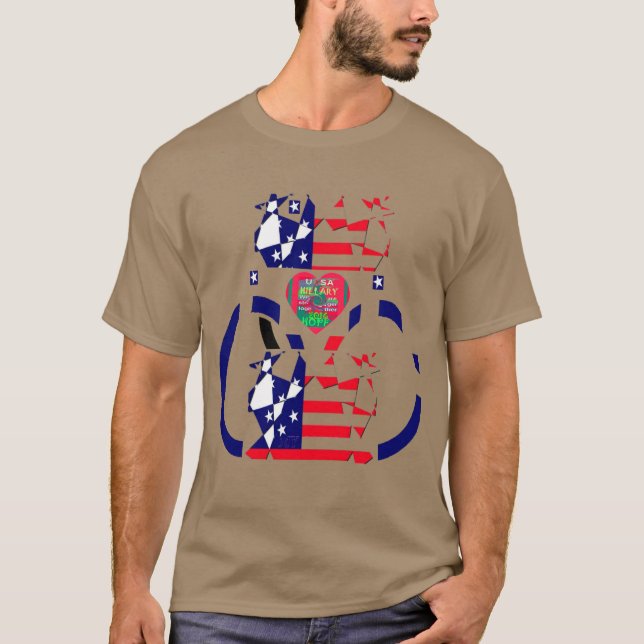 T-shirt USA Hope Beau drapeau national Extraordinaire Desi (Devant)