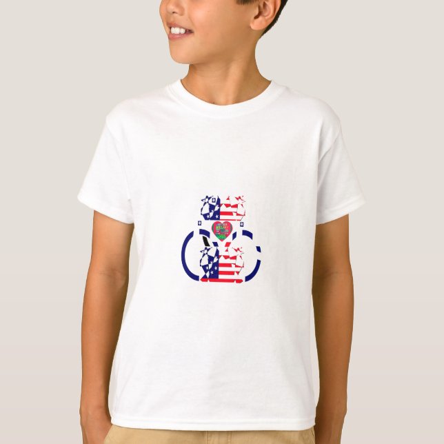 T-shirt USA Hope Beau drapeau national Extraordinaire Desi (Devant)
