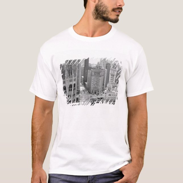T-shirt USA, IL, Chicago, Loop de l'hôtel (Devant)