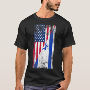 T-shirt USA Israël Flags - United States of America, Israë
