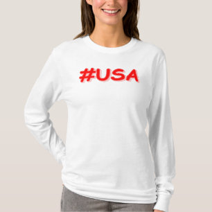 T-shirt "#USA" Joli design. Commandez dès maintenant