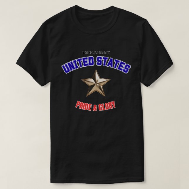 T-Shirt USA National Pride Edition Basic Dark (Design devant)