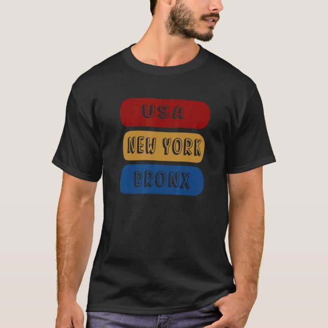 T-shirt USA New York Bronx (Devant)
