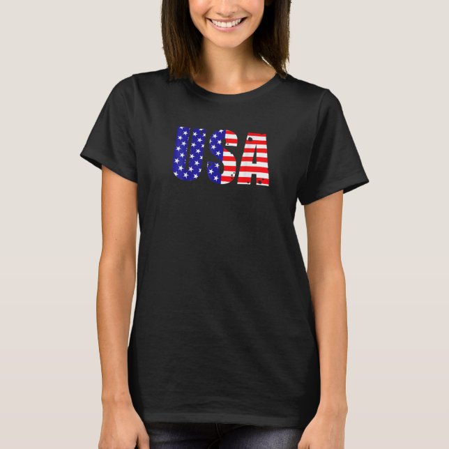 T-shirt USA Patriotic American Flag For Men Women Kids Boy (Devant)