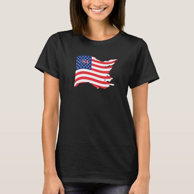 T-shirt USA Patriotic American Flag For Men Women Kids Boy (Devant)