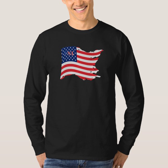 T-shirt USA Patriotic American Flag For Men Women Kids Boy (Devant)