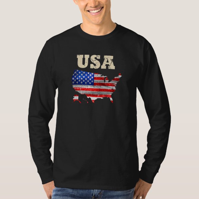 T-shirt USA Patriotic American Flag For Men Women Kids Boy (Devant)