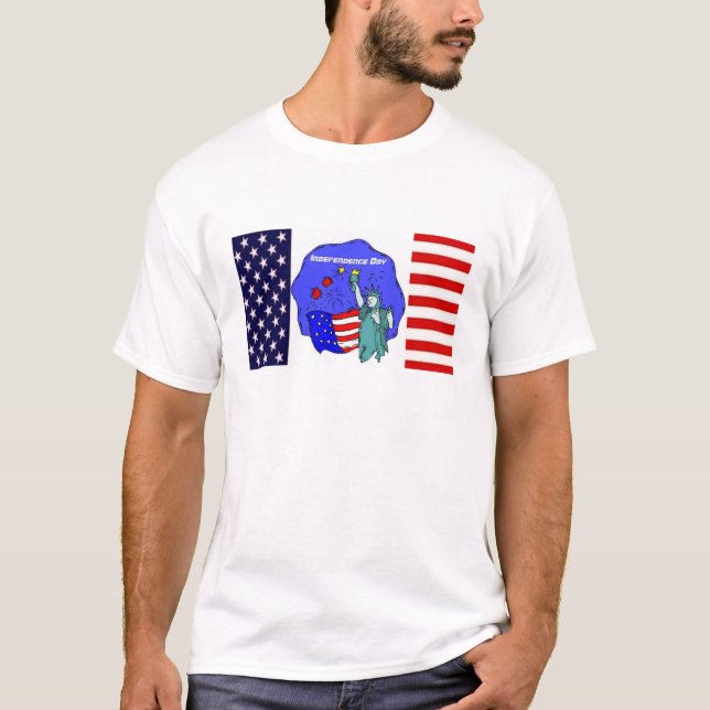 T-shirt USA Pride - fête de l'indépendance (Devant)