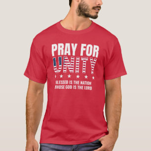 T-shirt USA PRIER POUR L'UNITÉ Jour de la prière Christian