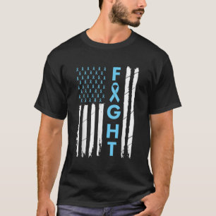 T-shirt Usa Prostate Cancer Sensibilisation Light Bleu Rub