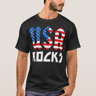 T-shirt USA Rocks Independence Day 4 juillet