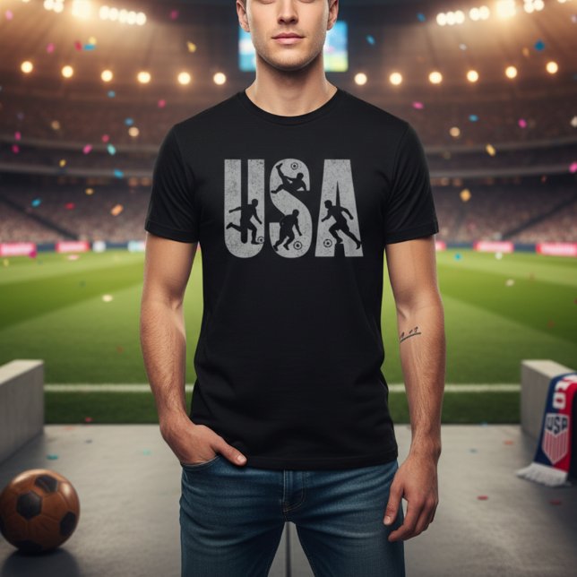 T-shirt USA Soccer | American Football Fan (USA Soccer T-Shirt | American Football Fan Tee | World Match 2026 Supporter Shirt)