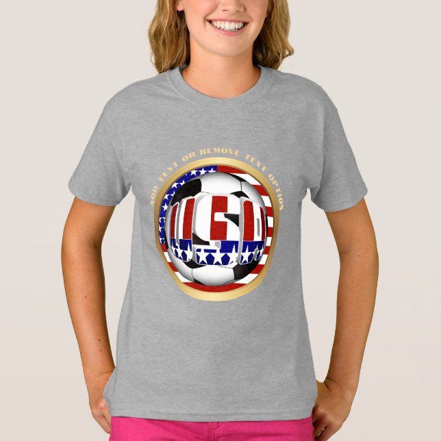T-shirt USA Soccer Ball Sports (Devant)