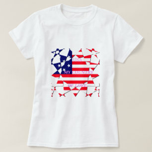 T-shirt USA Star Spangled Love My Country of Love