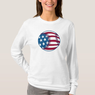 T-shirt USA Stars and Stripes Baseball