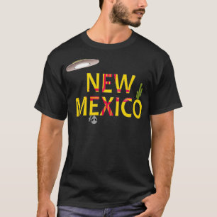 T-shirt USA State New Meico Cadeau Tee Drapeau OVNI et Ali
