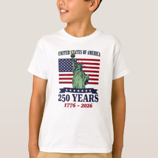 T-shirt USA Statue of Liberty 250 Years 1776-2026