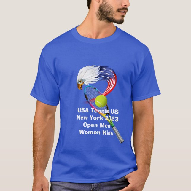 T-shirt USA Tennis US New York 2023 Open Men Femmes Enfant (Devant)