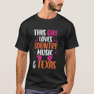 T-shirt USA Texas Rock et Roll Rock Band Guitare Country M