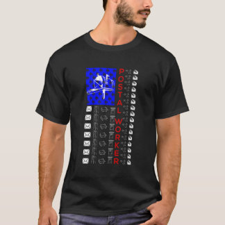T-shirt Usa Thème Postal Worker Mail Carrier