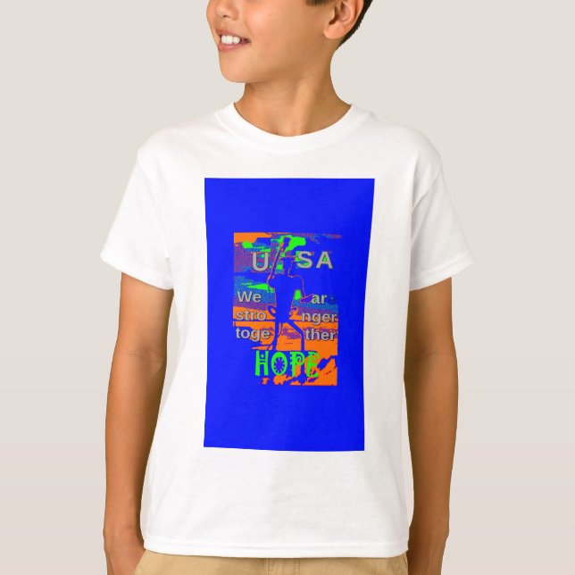 T-shirt USA - Une Tapisserie patriotique (Devant)