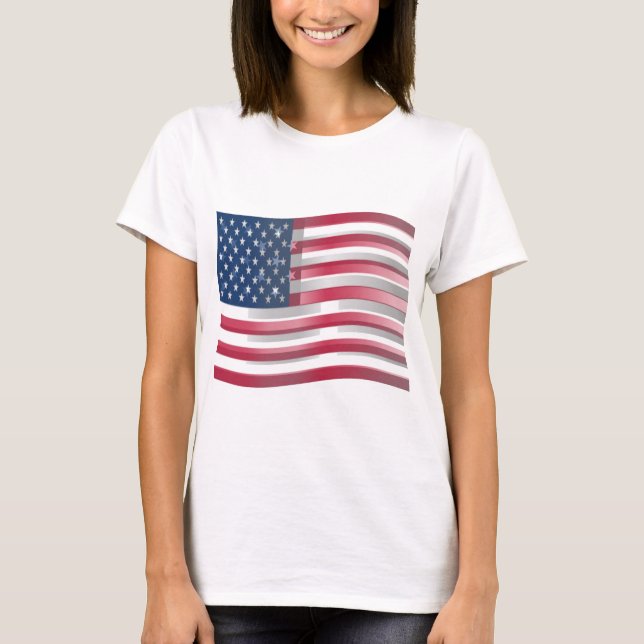 T-shirt USA Unites : Stripes & Stars en Gras Design (Devant)