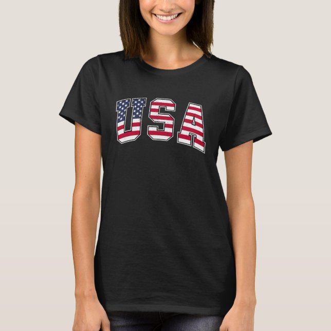T-shirt USA US Flag Patriotic 4th Of July America (Devant)