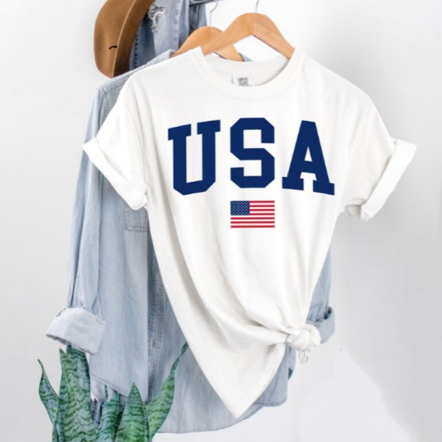 T-shirt USA varsity letters American Flag Gym Sports  (Créateur téléchargé)