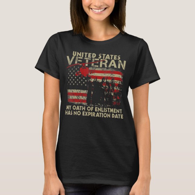 T-shirt Usa Veteran (Devant)