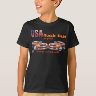 T-Shirt USA voitures de muscle