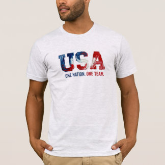 T-shirt USA World Cup Soccer One Nation One Team Patriotic