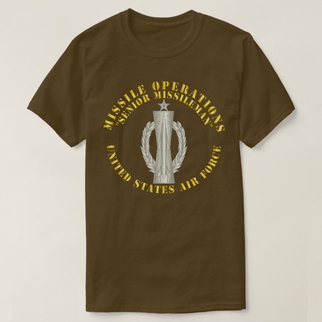 T-shirt USAF Missileman Senior (Design devant)