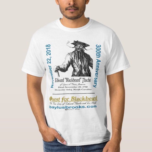 T-shirt Usage 300th de recherche d'Edouard "Blackbeard" (Devant)