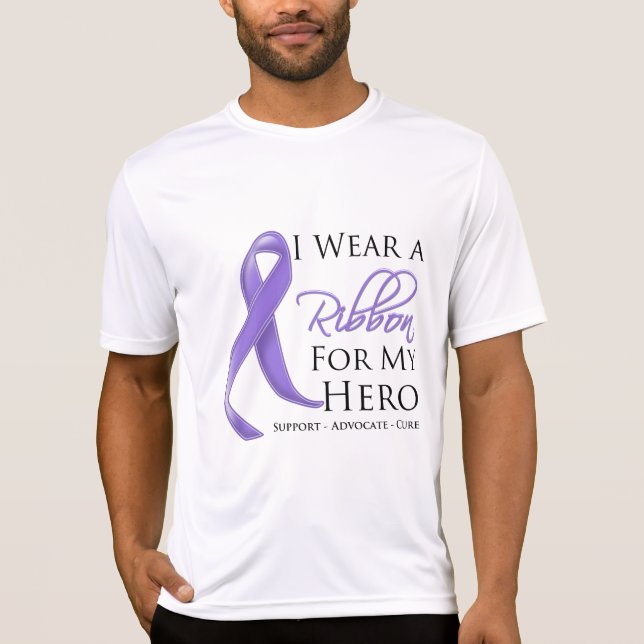 T-shirt Usage de la lymphogranulomatose maligne I un ruban (Devant)