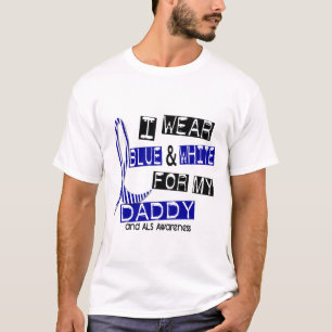 T-shirt Usage de SAL I bleu et blanc pour mon papa 37