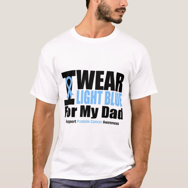 T-shirt Usage du cancer de la prostate I bleu-clair pour (Devant)